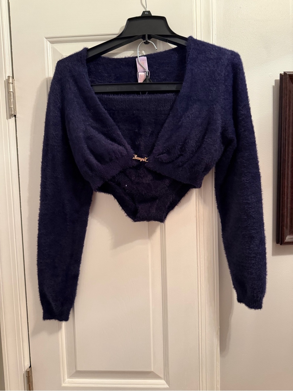 Plush Navy Faux-Fur Bolero Shrug - Women Intimates & Sleepwear
